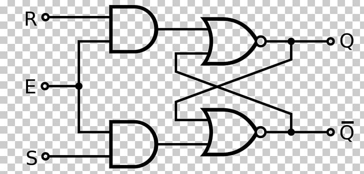 Flip-flop NAND Gate Circuito Sequencial NOR Gate Logic Gate PNG, Clipart, Angle, Area, Auto Part, Black And White, Circle Free PNG Download