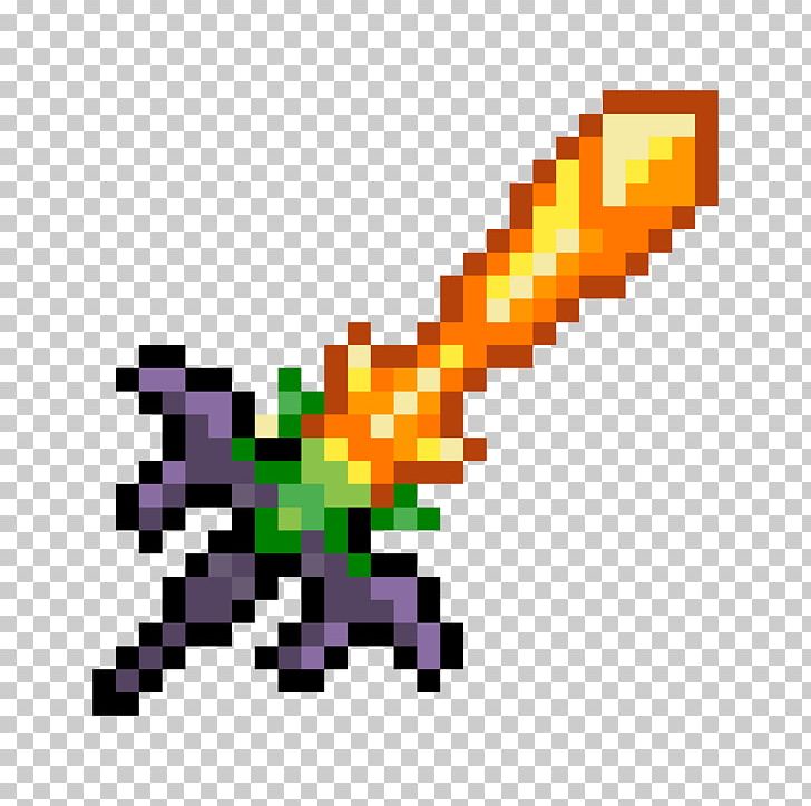 Terraria Weapon Pixel Art Minecraft Drawing PNG, Clipart, Angle, Art, Deviantart, Diagram, Drawing Free PNG Download