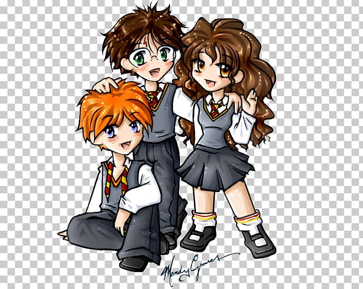 Ron Weasley Hermione Granger Harry Potter Draco Malfoy Fan Art PNG, Clipart,  Free PNG Download
