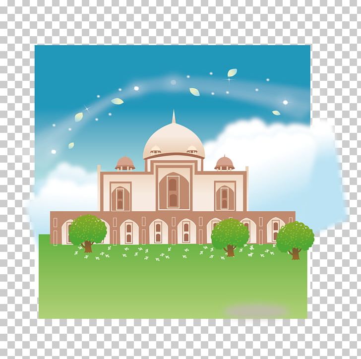 Taj Mahal Cartoon Illustration PNG, Clipart, Abstract, Arch, Architecture, Architecture Of India, Blue Sky Free PNG Download