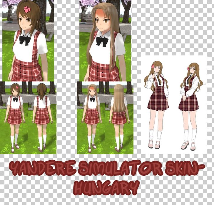 Yandere Simulator Minecraft Skin PNG, Clipart, Character, Clothing, Costume, Deviantart, Doll Free PNG Download