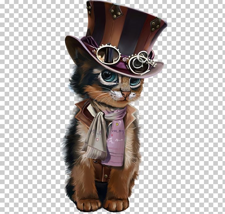 Black Cat Steampunk Kitten PNG, Clipart, Animal, Black Cat, Carnivoran, Cat, Dog Breed Free PNG Download