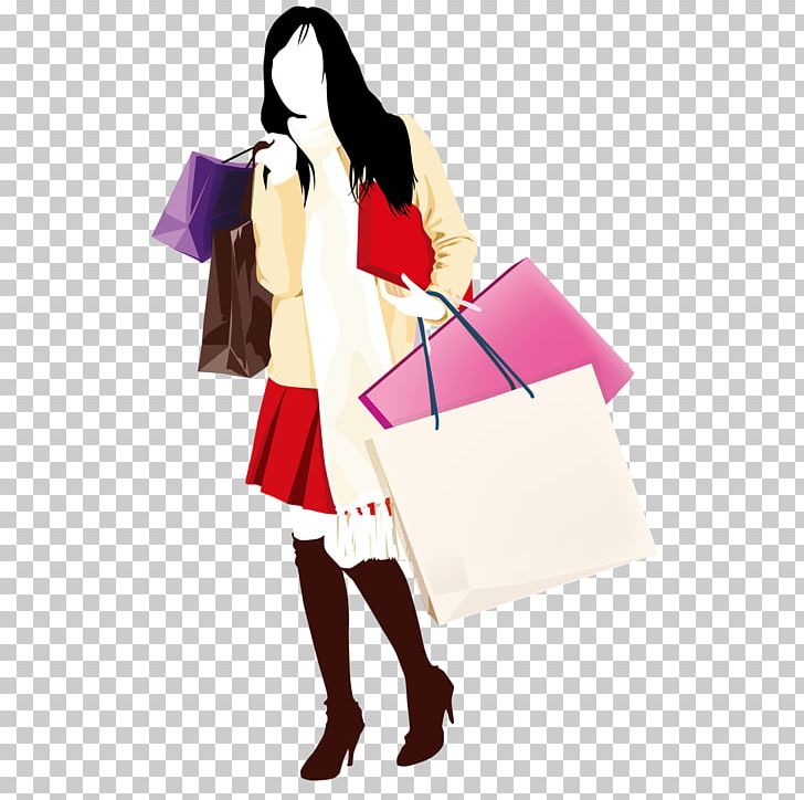 Shopping Handbag PNG, Clipart, Bag, Business Woman, Cartoon, Clothing, Coffee Shop Free PNG Download