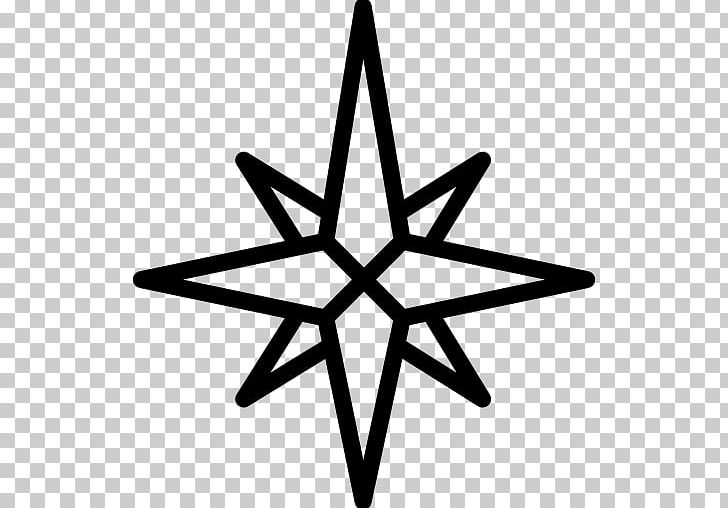 Star Wind Rose Polaris Compass Rose PNG, Clipart, Angle, Black And White, Compass, Compass Rose, Computer Icons Free PNG Download