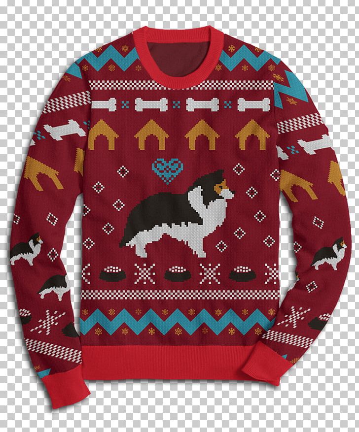 Shetland Sheepdog Sweater Shiba Inu Pembroke Welsh Corgi Dachshund PNG, Clipart, Bluza, Christmas, Christmas Jumper, Clothing, Dachshund Free PNG Download