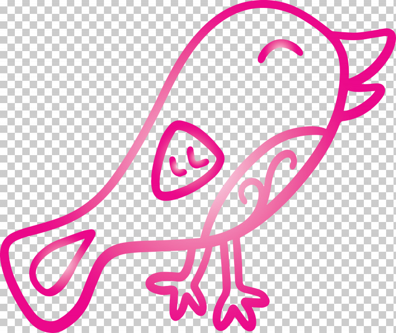 Pink Line Art Line Magenta PNG, Clipart, Cartoon Bird, Cute Bird, Line, Line Art, Magenta Free PNG Download