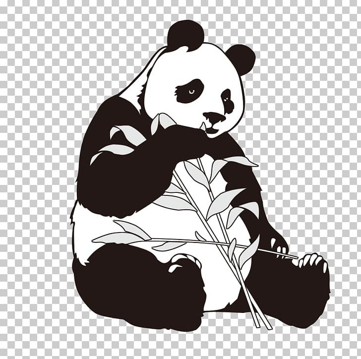Giant Panda Bamboo PNG, Clipart, Animals, Black, Carnivoran, Cartoon, Cartoon Character Free PNG Download
