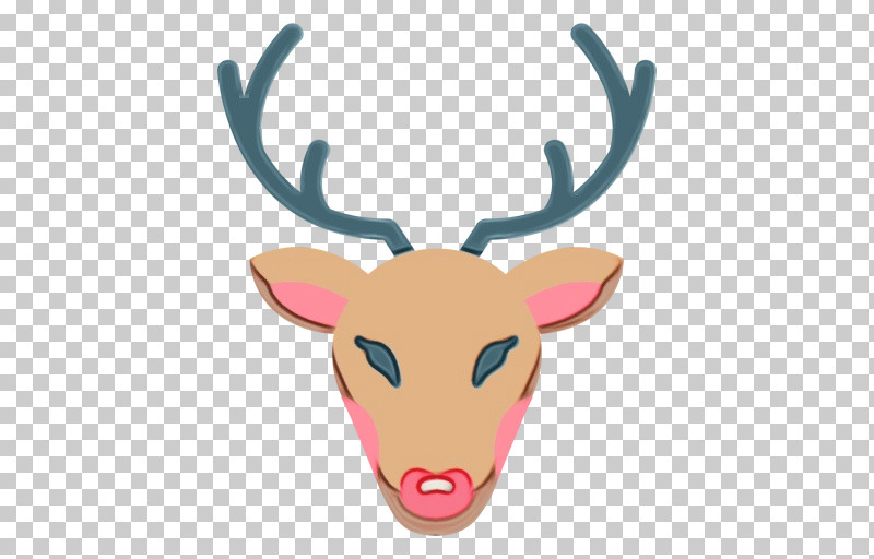 Reindeer PNG, Clipart, Antler, Logo, Paint, Reindeer, Watercolor Free PNG Download