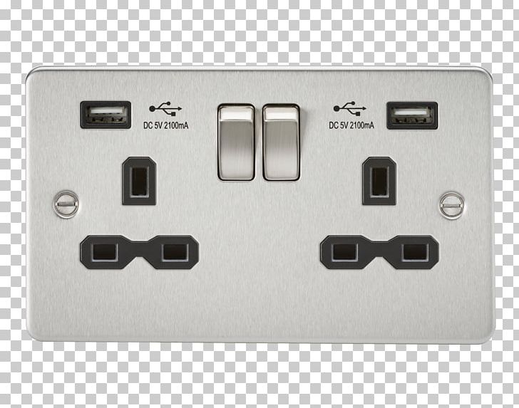Battery Charger AC Power Plugs And Sockets Electrical Switches Latching Relay USB PNG, Clipart, 2 G, Ac Power Plugs And Sockets, Adapter, Battery Charge, Brushed Metal Free PNG Download