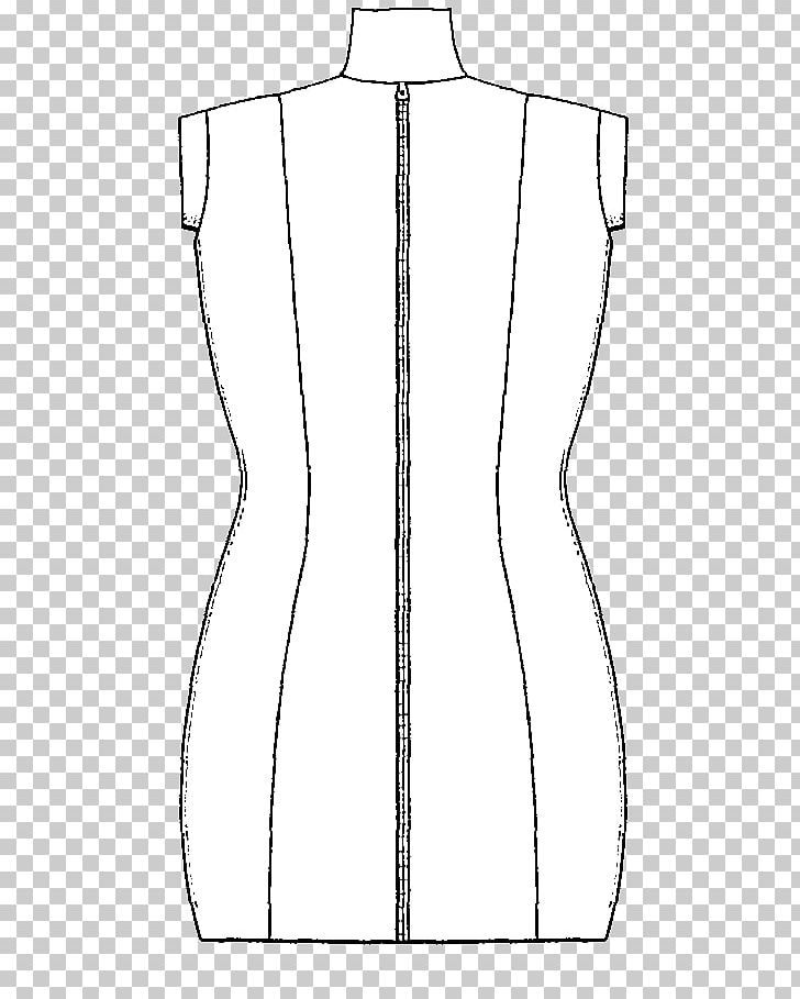 Drawing Dress White Neck Top PNG, Clipart, Abdomen, Angle, Area, Artwork, Black And White Free PNG Download