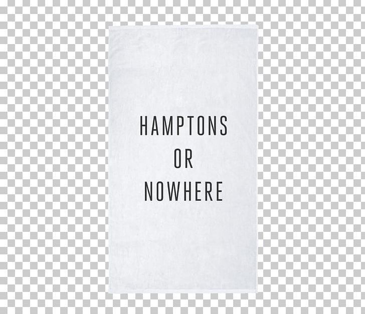 The Hamptons Towel Rectangle Brand Font PNG, Clipart, Area, Beach, Beach Towel, Brand, Hamptons Free PNG Download