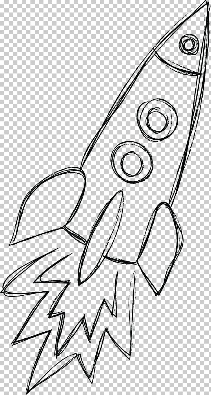 Line Art Drawing Rocket Painting PNG, Clipart, Angle, Area, Art, Black And White, Cartoon Free PNG Download