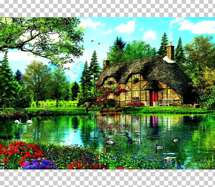 Jigsaw Puzzles Puzz 3D Educa Borràs Ravensburger PNG, Clipart, Bayou, Botanical Garden, Canvas, Computer Wallpaper, Cottage Free PNG Download
