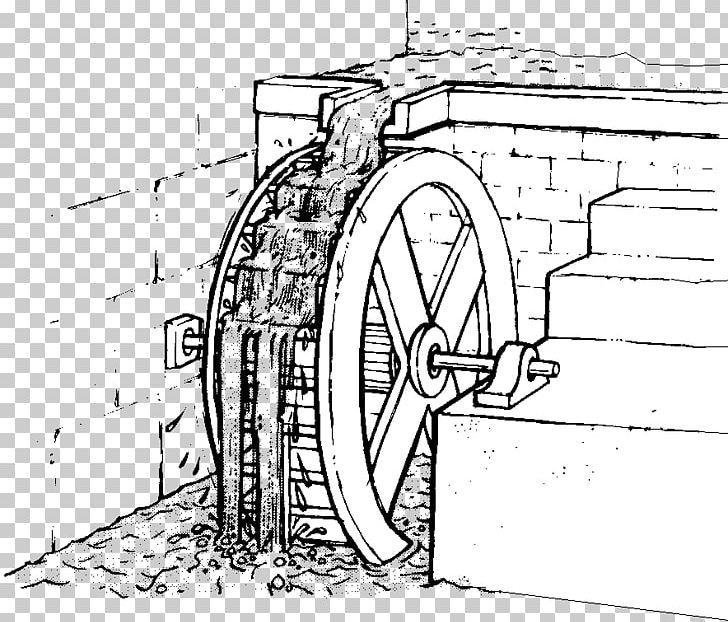 Water Wheel Drawing Naturpark Almenland Sketch PNG, Clipart, Almenland, Angle, Area, Artwork, Automotive Tire Free PNG Download