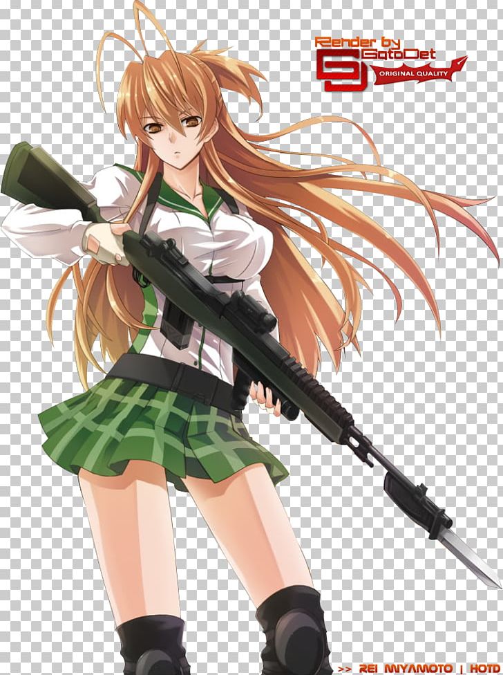 Highschool Of The Dead Rei Miyamoto Anime Costume PNG, Clipart, Action Figure, Anime, Black Hair, Brown Hair, Cartoon Free PNG Download