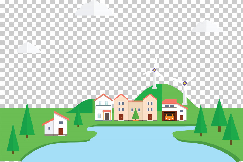 Eco Town PNG, Clipart, Cartoon, Eco, Estate, Green, Meter Free PNG Download