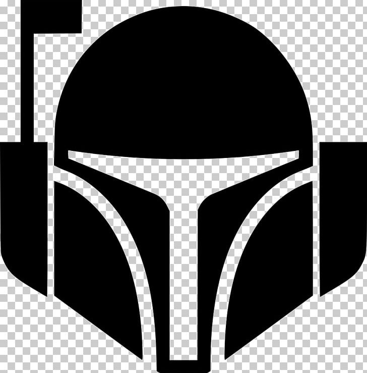 Boba Fett Jango Fett Logo The Bounty Hunter Wars Clone Trooper PNG, Clipart, Angle, Black, Black And White, Boba Fett, Brand Free PNG Download