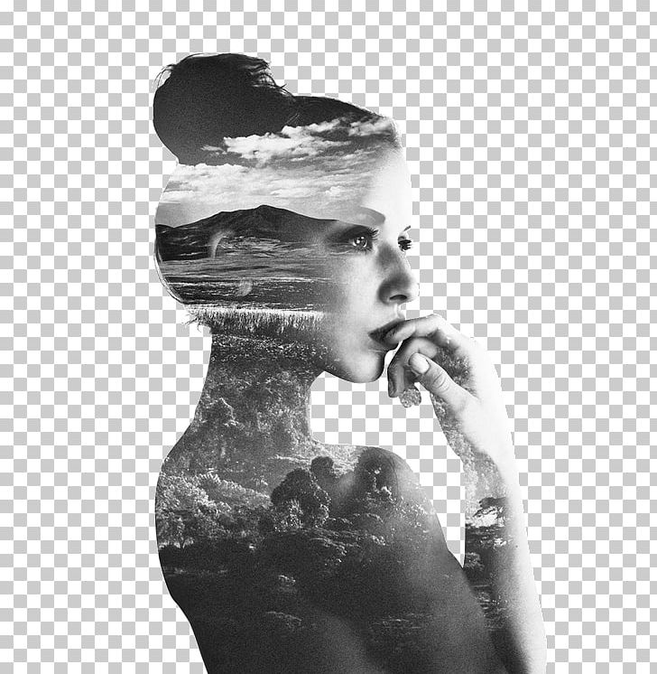 Multiple Exposure Photography Portrait PNG, Clipart, Art, Black And White, Chin, Cinematography, Exposure Free PNG Download