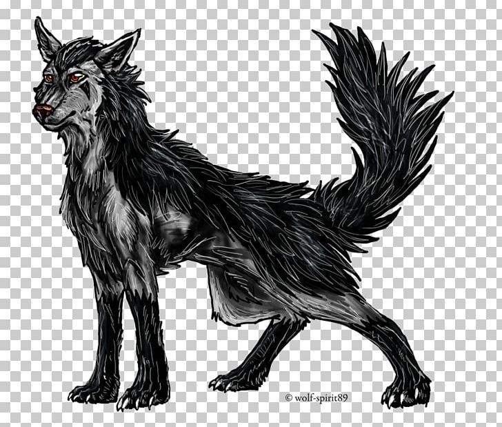 Dog Werewolf Fauna Fur Demon PNG, Clipart, Animals, Black And White, Carnivoran, Demon, Dog Free PNG Download