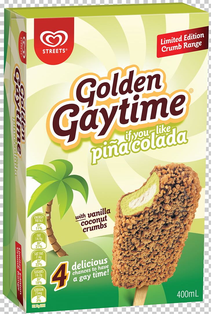 Chocolate Ice Cream Golden Gaytime Streets PNG, Clipart, Breakfast Cereal, Chocolate, Chocolate Ice Cream, Commodity, Cooking Free PNG Download