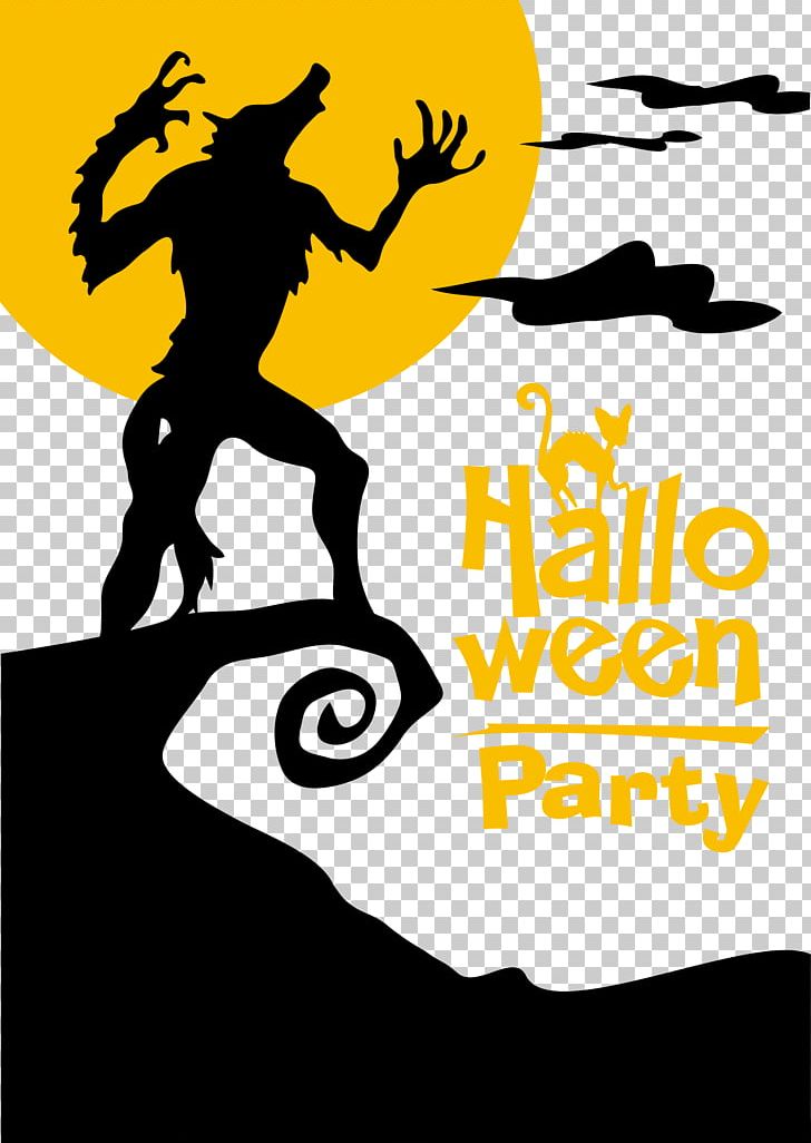 Halloween Werewolf Poster PNG, Clipart, Ai Vector, Art, Brand, Clip Art, Costume Party Free PNG Download