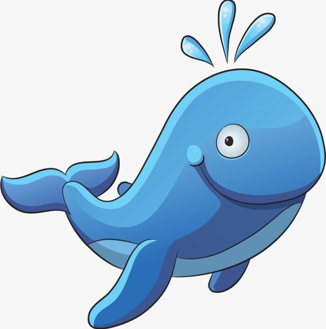 Cartoon Hand Painted Blue Whale PNG, Clipart, Animals, Blue, Blue Clipart, Blue Whale, Cartoon Free PNG Download