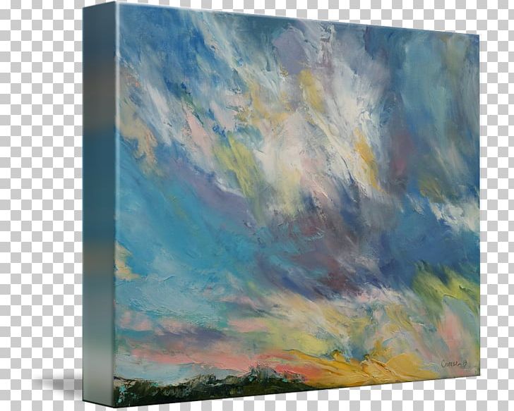 Watercolor Painting Acrylic Paint Canvas Gallery Wrap PNG, Clipart, Acrylic Paint, Art, Artwork, Canvas, Cloud Free PNG Download