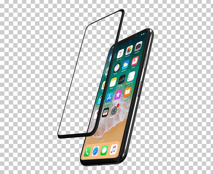 Smartphone IPhone X Screen Protectors Toughened Glass PNG, Clipart, Cellular Network, Computer, Electronics, Gadget, Glass Free PNG Download