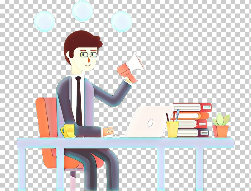 Cartoon Sitting Job Furniture Desk PNG, Clipart, Cartoon, Desk, Furniture, Job, Sitting Free PNG Download