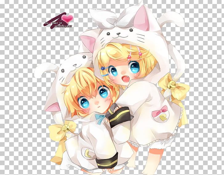 Kagamine Rin/Len Vocaloid Photography Hatsune Miku PNG, Clipart, Anime, Art, Blingee, Cartoon, Catgirl Free PNG Download