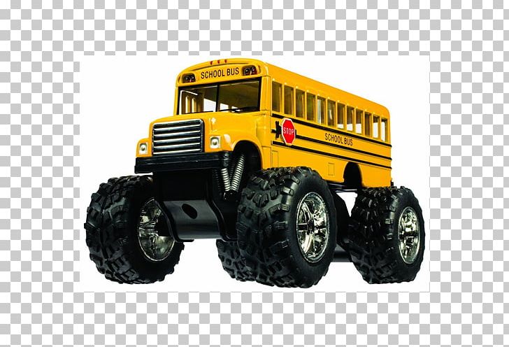 School Bus Yellow Monster Truck Die-cast Toy PNG, Clipart, Automotive Exterior, Automotive Tire, Automotive Wheel System, Bburago, Brand Free PNG Download