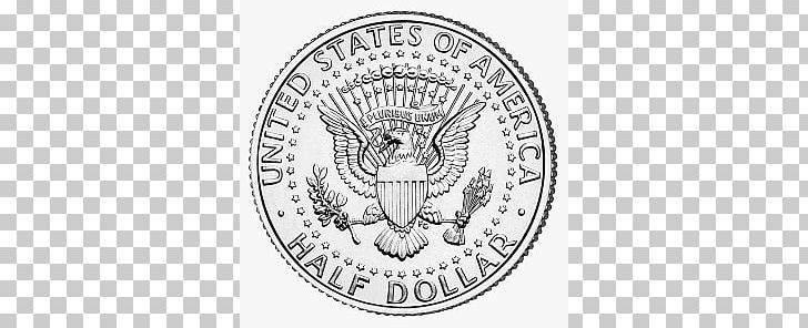 Denver Mint Kennedy Half Dollar United States Dollar Coin PNG, Clipart, Black And White, Brand, Circle, Coin, Crest Free PNG Download