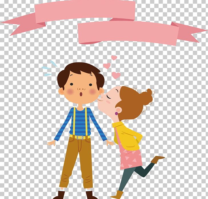 Love Friendship Gift Kiss Romance PNG, Clipart, Boy, Cartoon, Child, Conversation, Fictional Character Free PNG Download