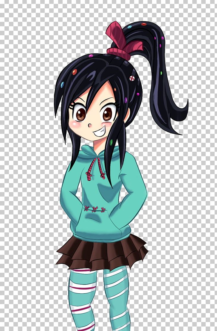 Vanellope Von Schweetz King Candy Character Fan Art PNG, Clipart, Animation, Anime, Art, Artwork, Black Hair Free PNG Download