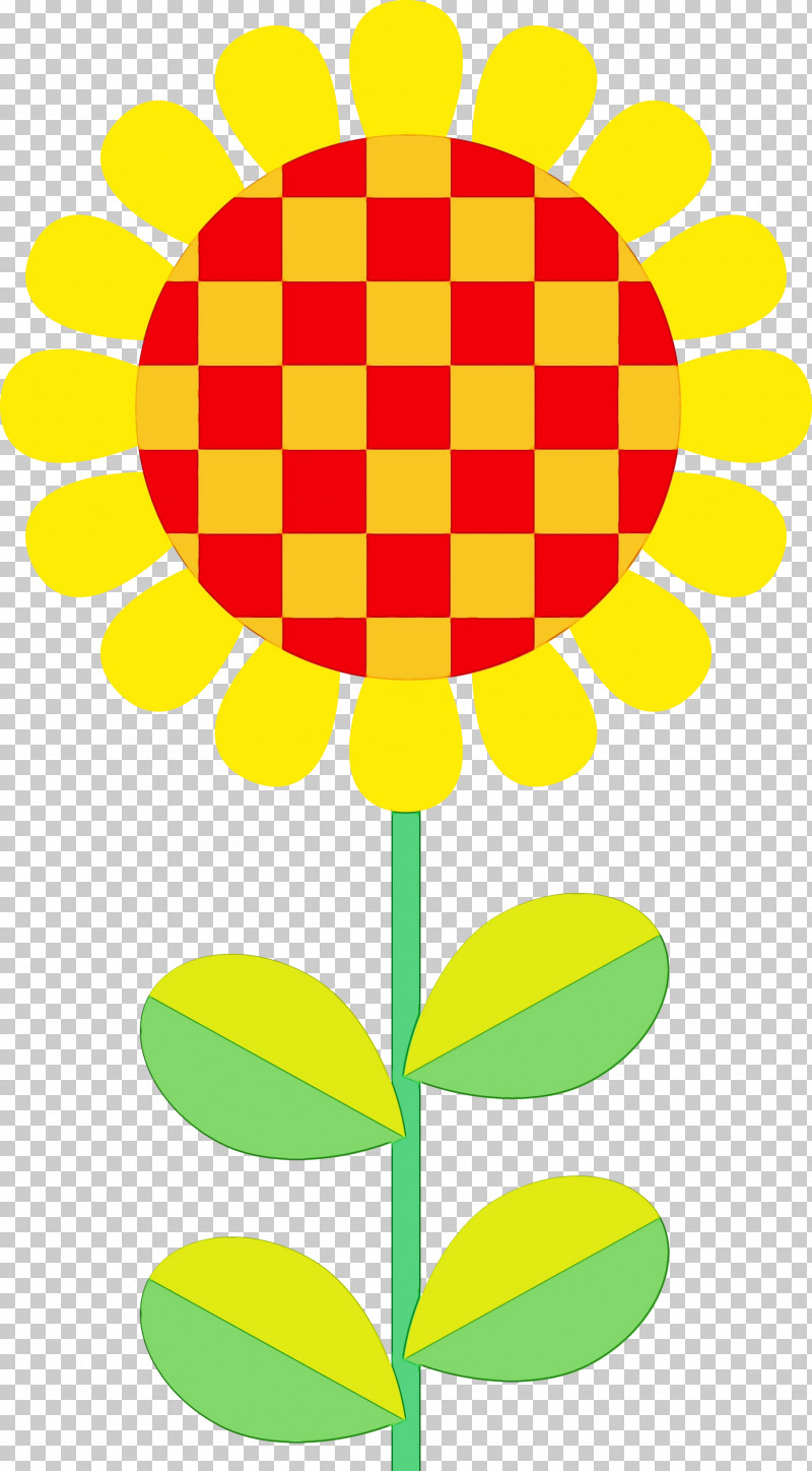 Yellow Line Flower Plant Symbol PNG, Clipart, Cartoon, Flower, Line, Paint, Plant Free PNG Download