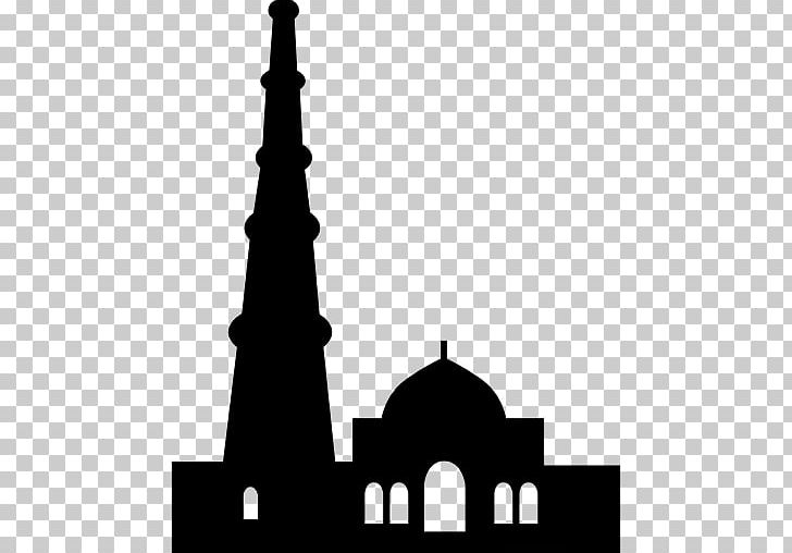 Qutb Minar Computer Icons Monument PNG, Clipart, Black And White, Computer Icons, Delhi, Facade, India Free PNG Download