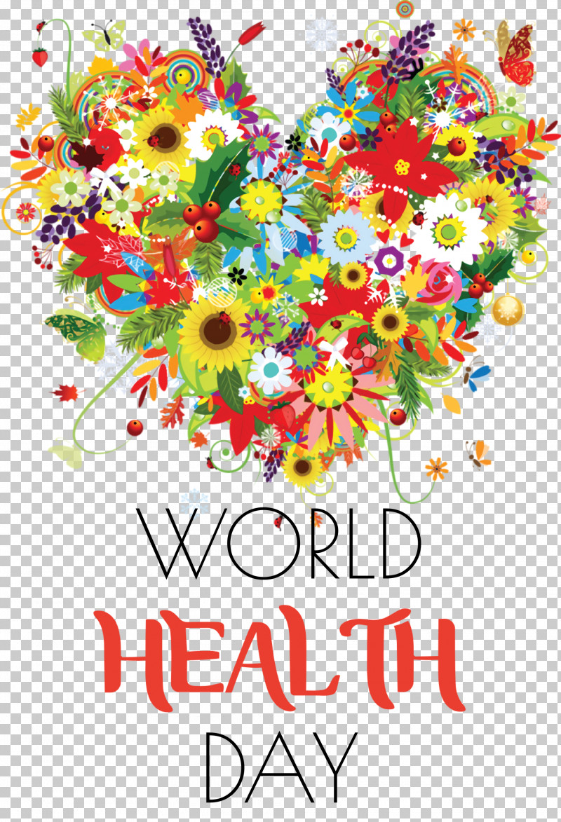 World Health Day PNG, Clipart, Drawing, Floral Design, Floristry, Flower, Heart Free PNG Download