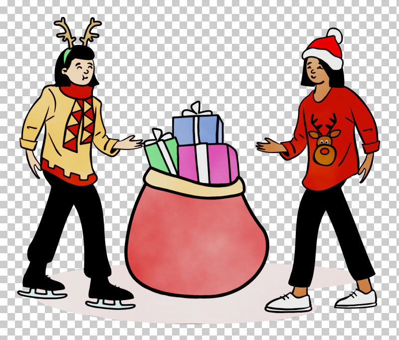 Christmas Day PNG, Clipart, Behavior, Cartoon, Christmas Day, Christmas Gifts, Human Free PNG Download