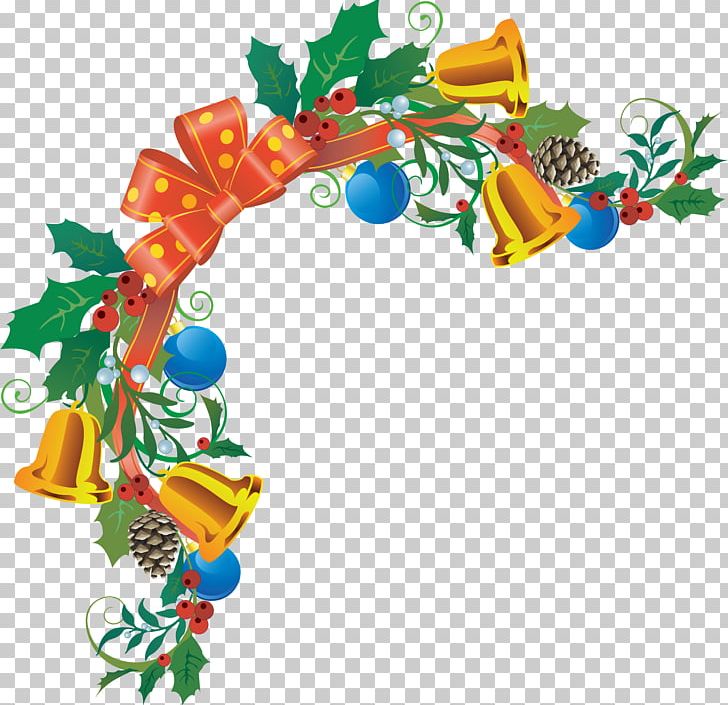 Christmas Ornament New Year PNG, Clipart, Artwork, Bell, Bells, Bordiura, Branch Free PNG Download
