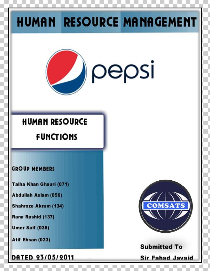 COMSATS Institute Of Information Technology Pepsi Brand Service Font PNG, Clipart, Area, Blue, Brand, Food Drinks, Line Free PNG Download