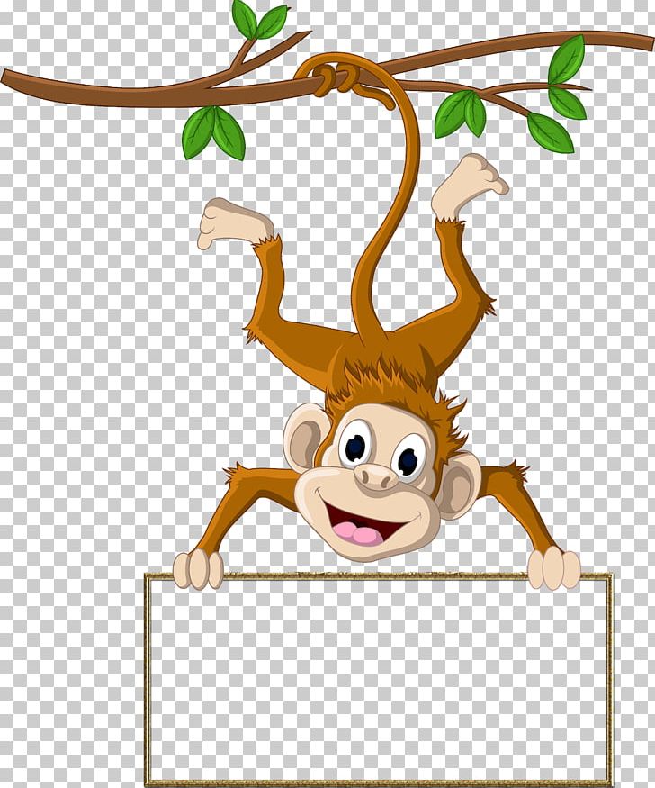 Graphics Monkey Illustration PNG, Clipart, Animal Figure, Animals, Antler, Art, Branch Free PNG Download