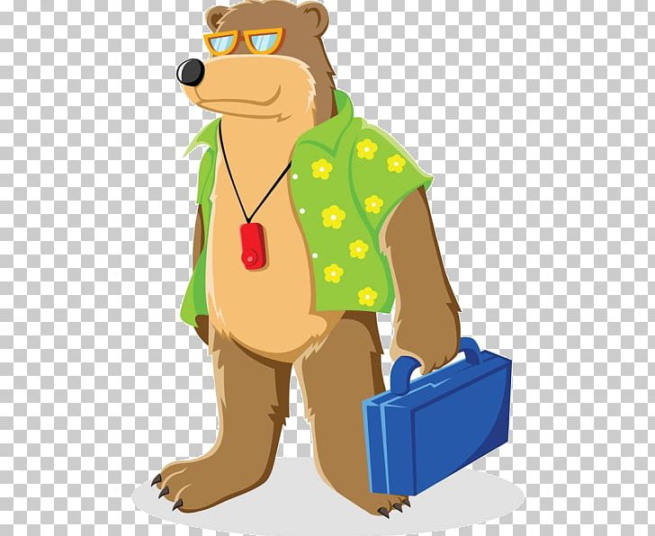 Bear Tourism Beach Cartoon PNG, Clipart, Animals, Art, Balloon Cartoon, Beach, Boy Free PNG Download