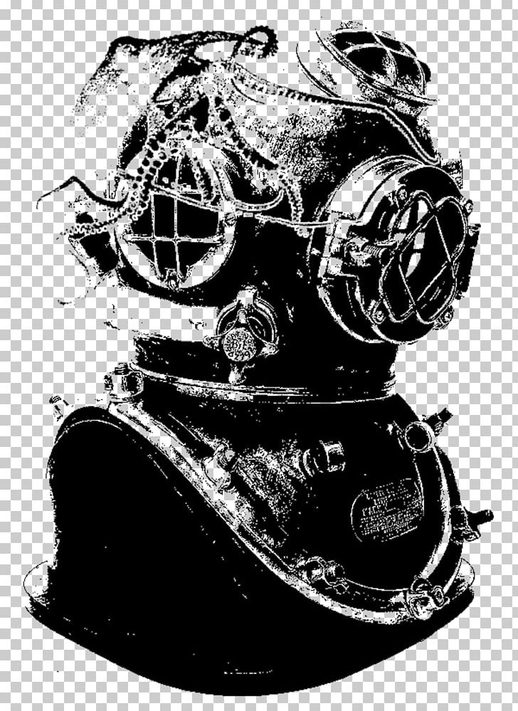 Diving Helmet Underwater Diving Scuba Diving Diving Suit Diving & Snorkeling Masks PNG, Clipart, Antique, Black And White, Diver, Diving Equipment, Diving Snorkeling Masks Free PNG Download