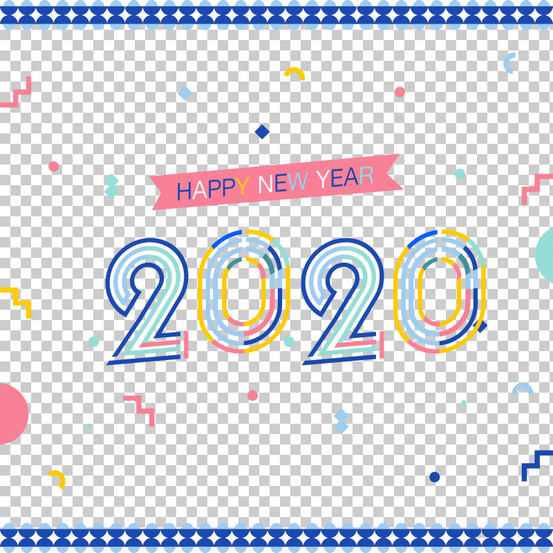 Happy New Year 2020 New Years 2020 2020 PNG, Clipart, 2020, Blue, Circle, Happy New Year 2020, Line Free PNG Download