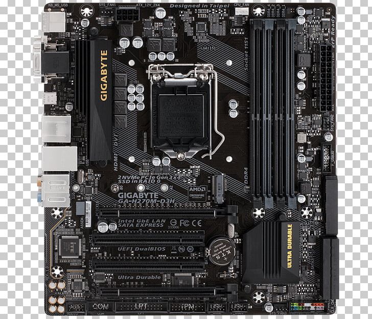 Intel Motherboard MicroATX Gigabyte Technology LGA 1151 PNG, Clipart, Amd Crossfirex, Atx, Central Processing Unit, Chipset, Computer Free PNG Download