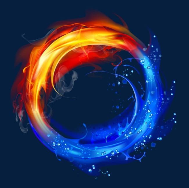 Cool Water And Fire Light Effect Background PNG, Clipart, Android, Christmas Lights, Circle, Clos, Computer Wallpaper Free PNG Download