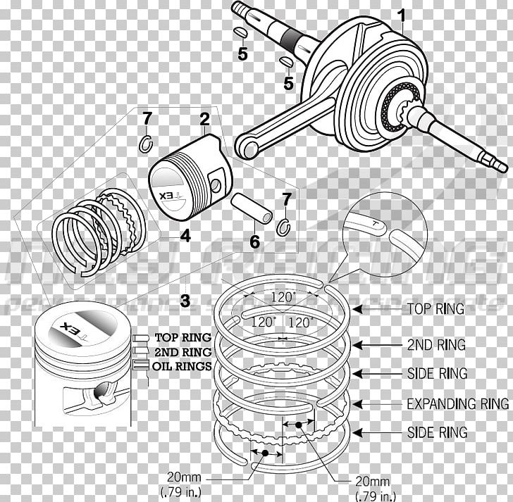 Honda Zoomer Scooter GY6 Engine PNG, Clipart, Angle, Artwork, Auto Part, Black And White, Circle Free PNG Download