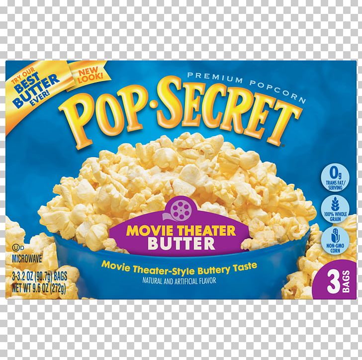 Microwave Popcorn Pop Secret Cinema Butter PNG, Clipart, Artificial Butter Flavoring, Brand, Breakfast Cereal, Butter, Cinema Free PNG Download