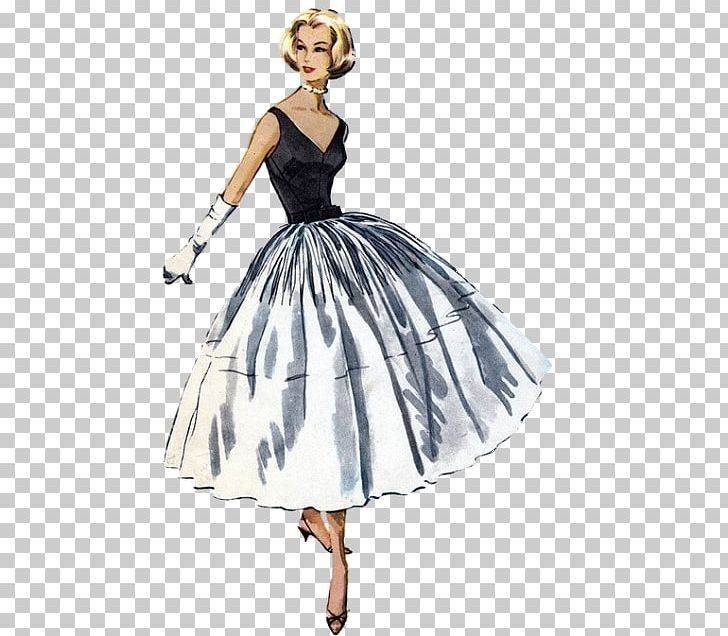 1950s Fashion Dress Vintage Clothing Pattern PNG, Clipart, 1950s, 1950s Fashion, Clothing, Cocktail Dress, Costume Free PNG Download