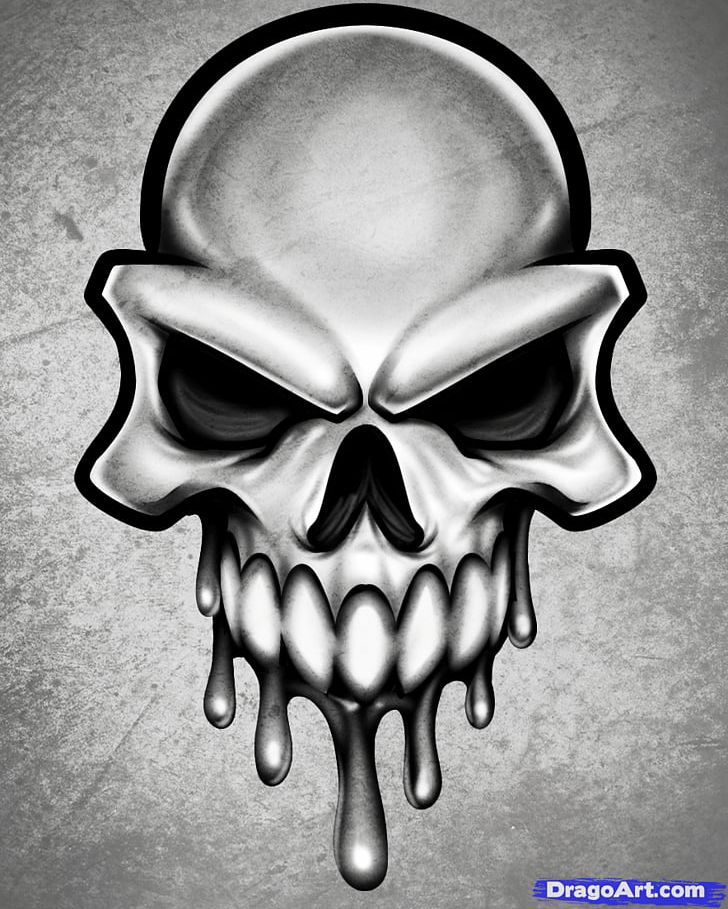 Drawing Skull Art PNG, Clipart, Art, Black And White, Bone, Cartoon, Coloring Book Free PNG Download